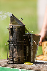 Image showing Bee Smoker On Crate