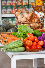 Image showing Fresh Vegetables On Table