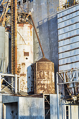 Image showing old grain elevator abstract