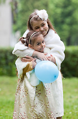 Image showing Lovely sisters