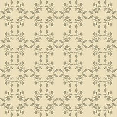 Image showing beige floral wallpaper