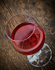 Image showing glass of red wine