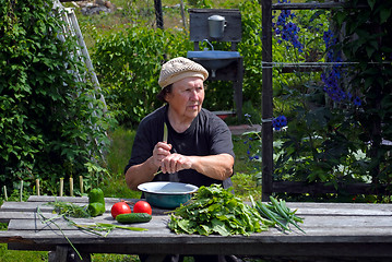 Image showing Elderly woman.