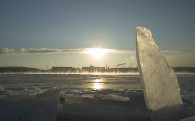 Image showing Winter on Niva river