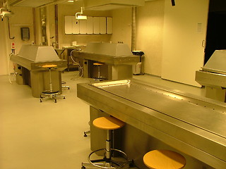 Image showing autopsy room in a medical faculty