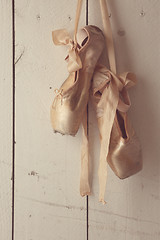 Image showing Posed Pointe Shoes in Natural Light 