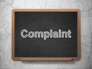 Image showing Law concept: Complaint on chalkboard background