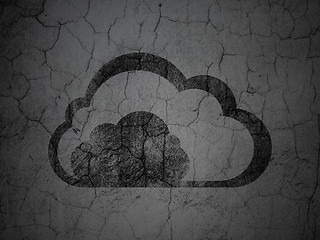 Image showing Cloud computing concept: Cloud on grunge wall background