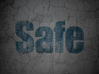 Image showing Privacy concept: Safe on grunge wall background