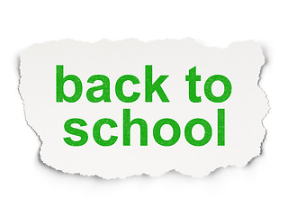 Image showing Education concept: Back to School on Paper background