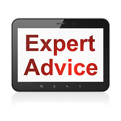 Image showing Law concept: Expert Advice on tablet pc computer