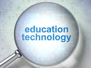 Image showing Education concept: Education Technology with optical glass