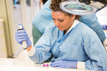 Image showing Researcher Experimenting In Laboratory