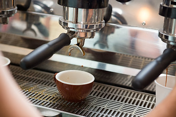 Image showing Brewing Espresso