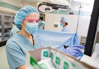 Image showing Anesthesiologist in Operation Theater