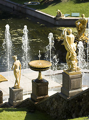 Image showing Fountain in Petrodvorets (Peterhof), St Petersburg, Russia.