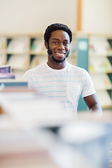 Image showing Librarian Smiling In Bookstore