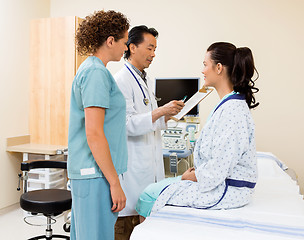 Image showing Medical Team With Patient In Ultrasound Room