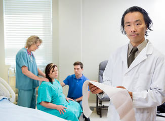 Image showing Portrait of Doctor in Maternity Ward