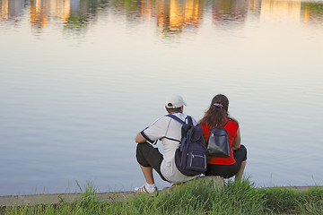 Image showing Dusk mirage