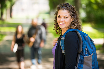 Image showing Portrait Of Happy Female Grad Student