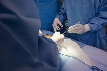 Image showing Doctors Operating Patient