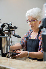 Image showing Casual Portrait of Senior Barista