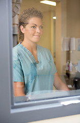 Image showing Nurse In Hospital Control Room