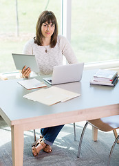 Image showing Student Using Technologies In Library