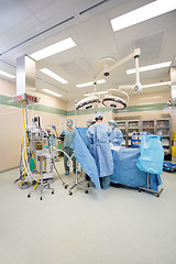 Image showing Surgeons Operating Patient