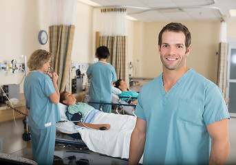 Image showing Nurse With Colleagues in Hospital PACU