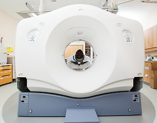 Image showing Patient Undergoing CT Scan Test