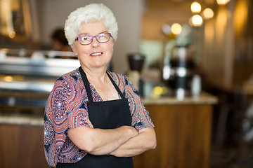 Image showing Senior Coffee Shop Owner