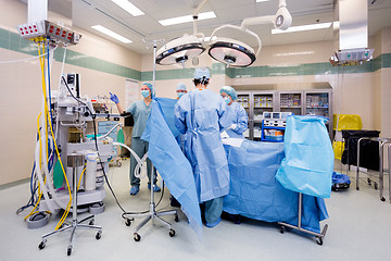 Image showing Operating Room with Surgical Team