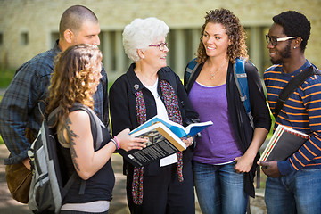 Image showing University Students Studying On Campus
