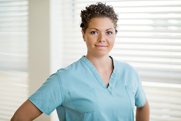 Image showing Beautiful Female Nurse In Scrubs