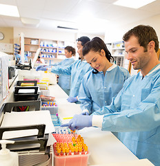 Image showing Researchers Experimenting In Laboratory