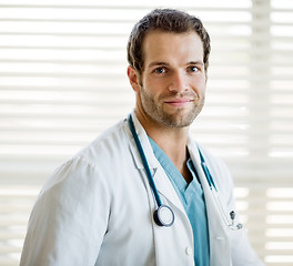 Image showing Confident Cancer Specialist With Stethoscope Around Neck