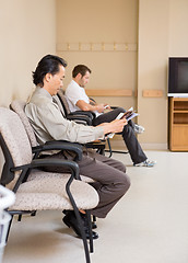 Image showing Patients Waiting In Hospital Lobby