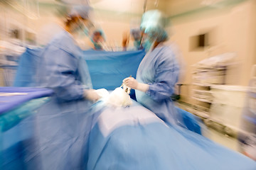 Image showing Zoom Blur Live Surgery