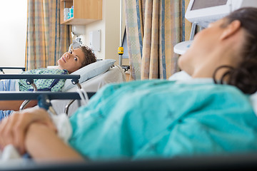 Image showing Female Patient's Looking At Each Other