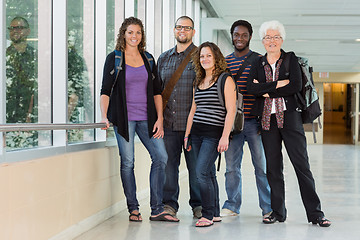 Image showing Portrait of Professor with Grad Students