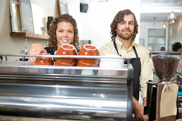 Image showing Portrait of Two Baristas