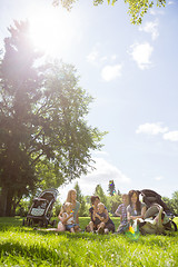 Image showing Mothers And Children Spending Quality Time In Park