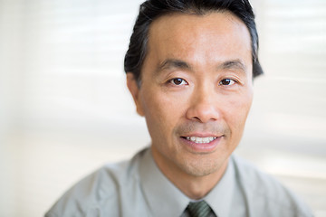 Image showing Portrait Of Cancer Specialist Smiling In Hospital