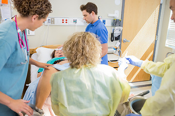 Image showing Medical Team Delivering Baby