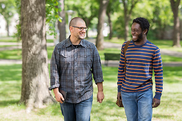 Image showing Students Communicating On University Campus