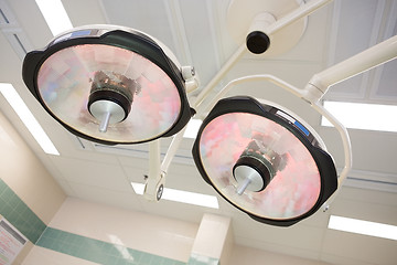 Image showing Overhead Lights In Operation Room