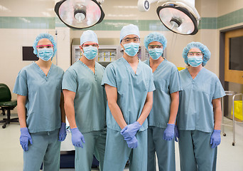 Image showing Confident Medical Team Standing In Operation Room