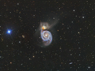 Image showing M51 Whirlpool Galaxy